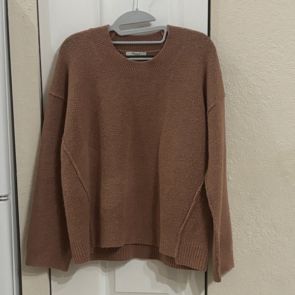 Madewell Warm Tan Crew Neck Sweater - Picture 2 of 7